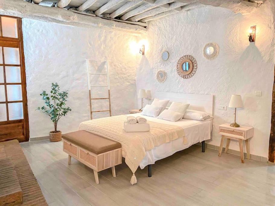 La Palmera. Casa Rural Con Piscina Privada. Benadalid Exteriér fotografie